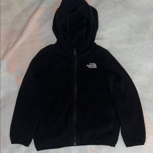 The North Face Black Kids Full‑Zip Hooded Fleece jacket size S